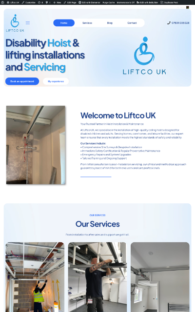 Website screenshot — Lift Co